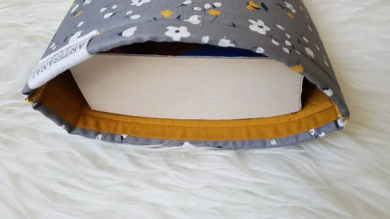 Grey meadow book sleeve - Made to Order
