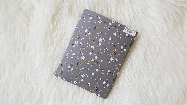 Grey meadow book sleeve - Made to Order