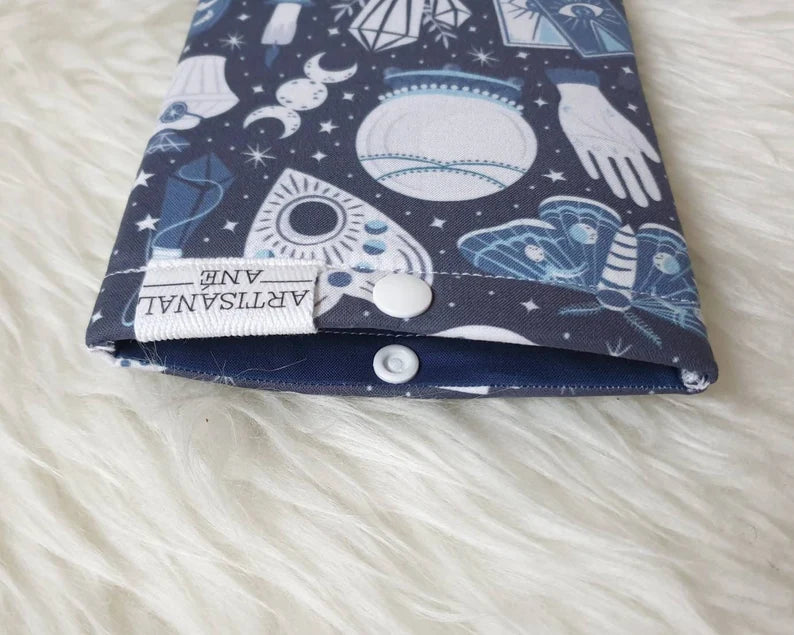 Mystical Items in blue eReader sleeve - Made to order