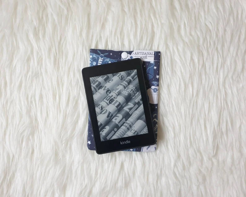 Mystical Items in blue eReader sleeve - Made to order