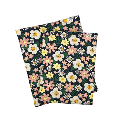 Flower power book sleeve - Made to Order