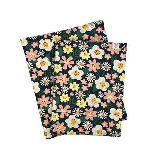 Flower power book sleeve - Made to Order