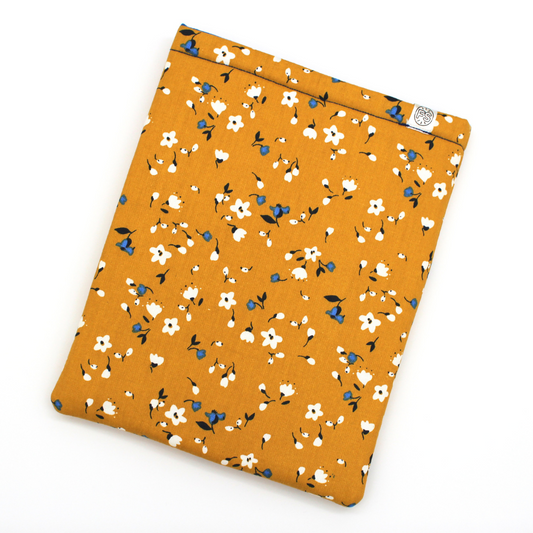 Yellow meadow book sleeve - Made to Order