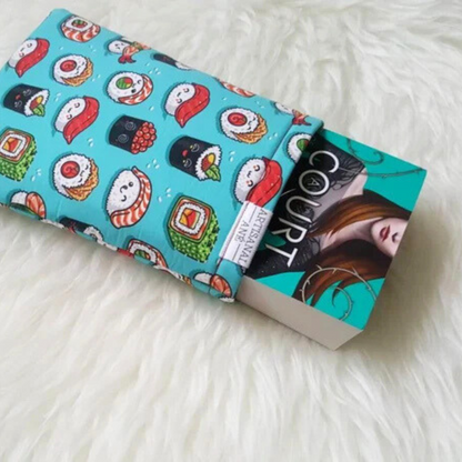 Cutie Sushi book sleeve - Made to Order
