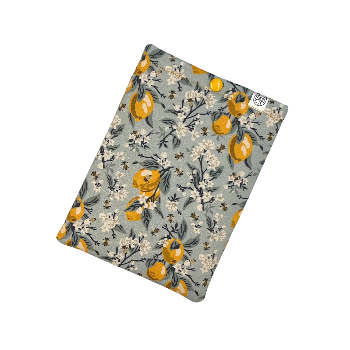 Lemon grove blue ereader sleeve - Made to Order