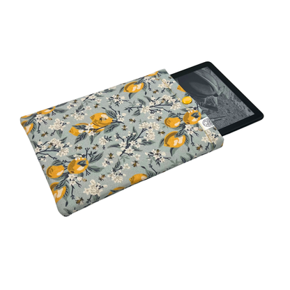 Lemon grove blue ereader sleeve - Made to Order