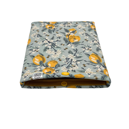 Lemon grove blue ereader sleeve - Made to Order