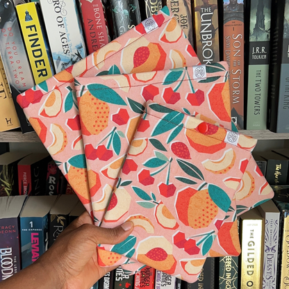 Peachy Keen ereader sleeve - Made to Order