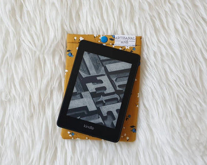 Yellow Meadow eReader sleeve - Made to order