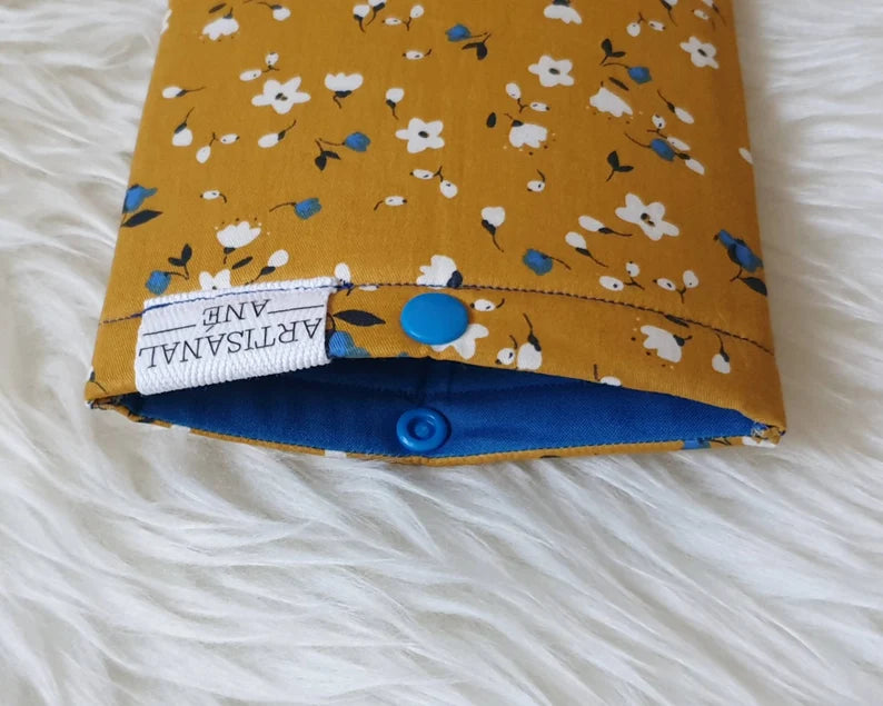 Yellow Meadow eReader sleeve - Made to order