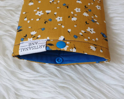 Yellow Meadow eReader sleeve - Made to order