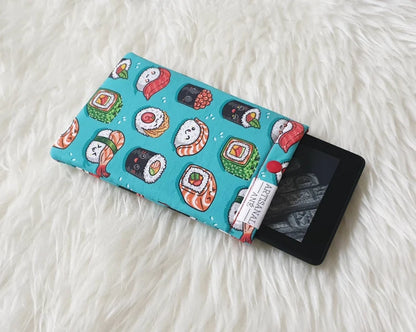 Cutie Sushi eReader sleeve - Made to order