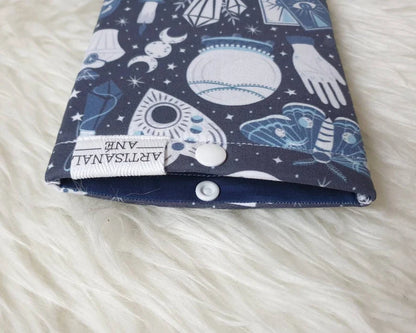 Mystical Items in blue eReader sleeve - Made to order