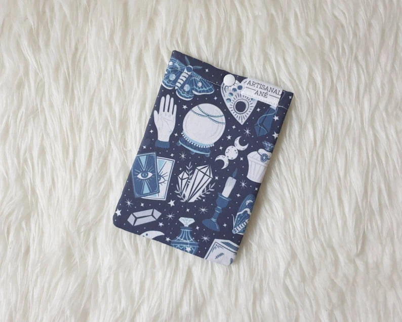 Mystical Items in blue eReader sleeve - Made to order