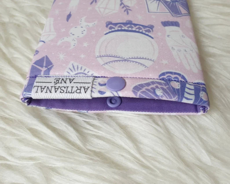 Mystical Items in pink eReader sleeve - Made to order