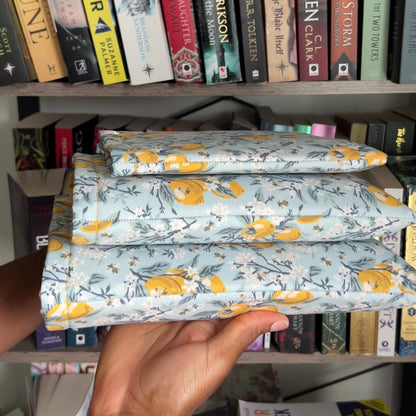 Lemon grove blue ereader sleeve - Made to Order